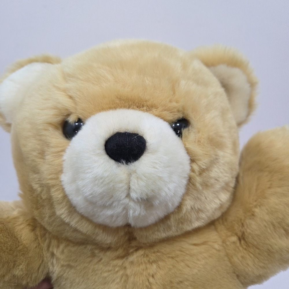 Vintage Dakin Cuddly Teddy Bear Plush Beige Tan Stuffed Animal Toy - Picture 6 of 7